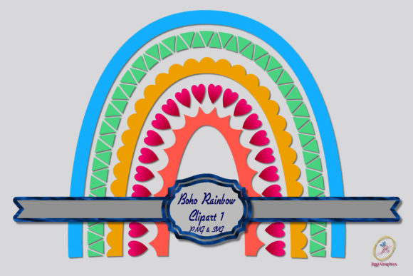 Download Boho Scandinavian Rainbow Clipart 1 - Rainbow Collection