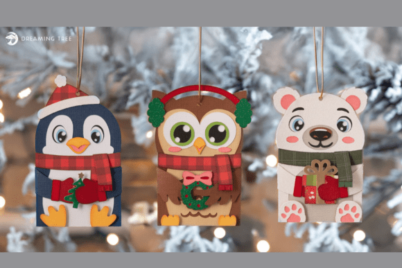 Download Polar Pals Gift Card Ornaments SVG Bundle - Premium Resources