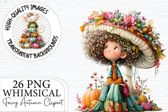 Download Whimsical Fairy Autumn Clipart Bundle - Bundle Collection