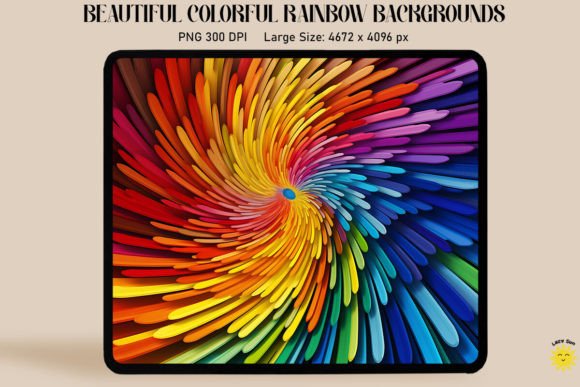 Download Colorful Rainbow Burst Backgrounds - Rainbow Collection